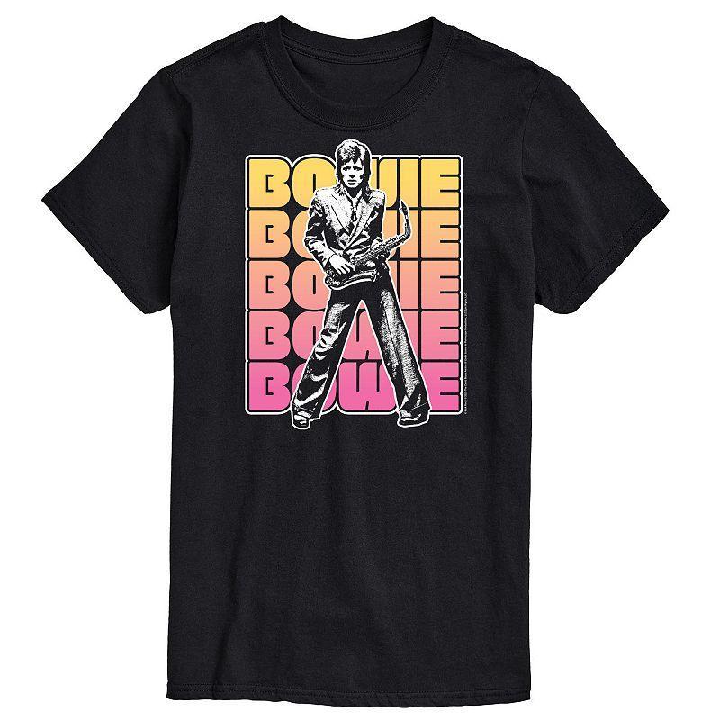 Big & Tall David Bowie Stacked Graphic Tee, Mens Product Image