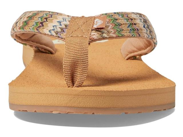 Roxy Porto Raffia Olive) Women's Shoes Product Image