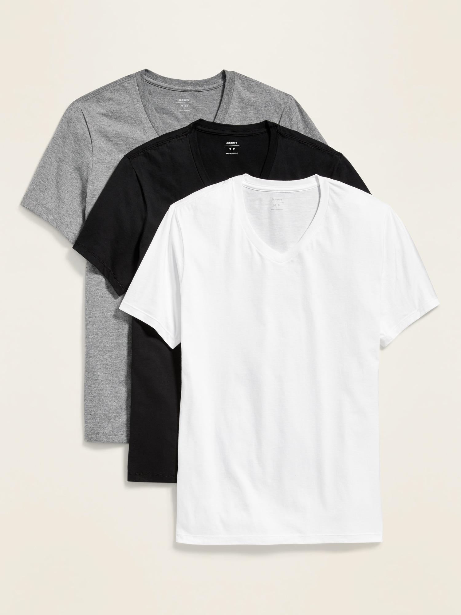 Go-Dry V-Neck T-Shirt 3-Pack Product Image