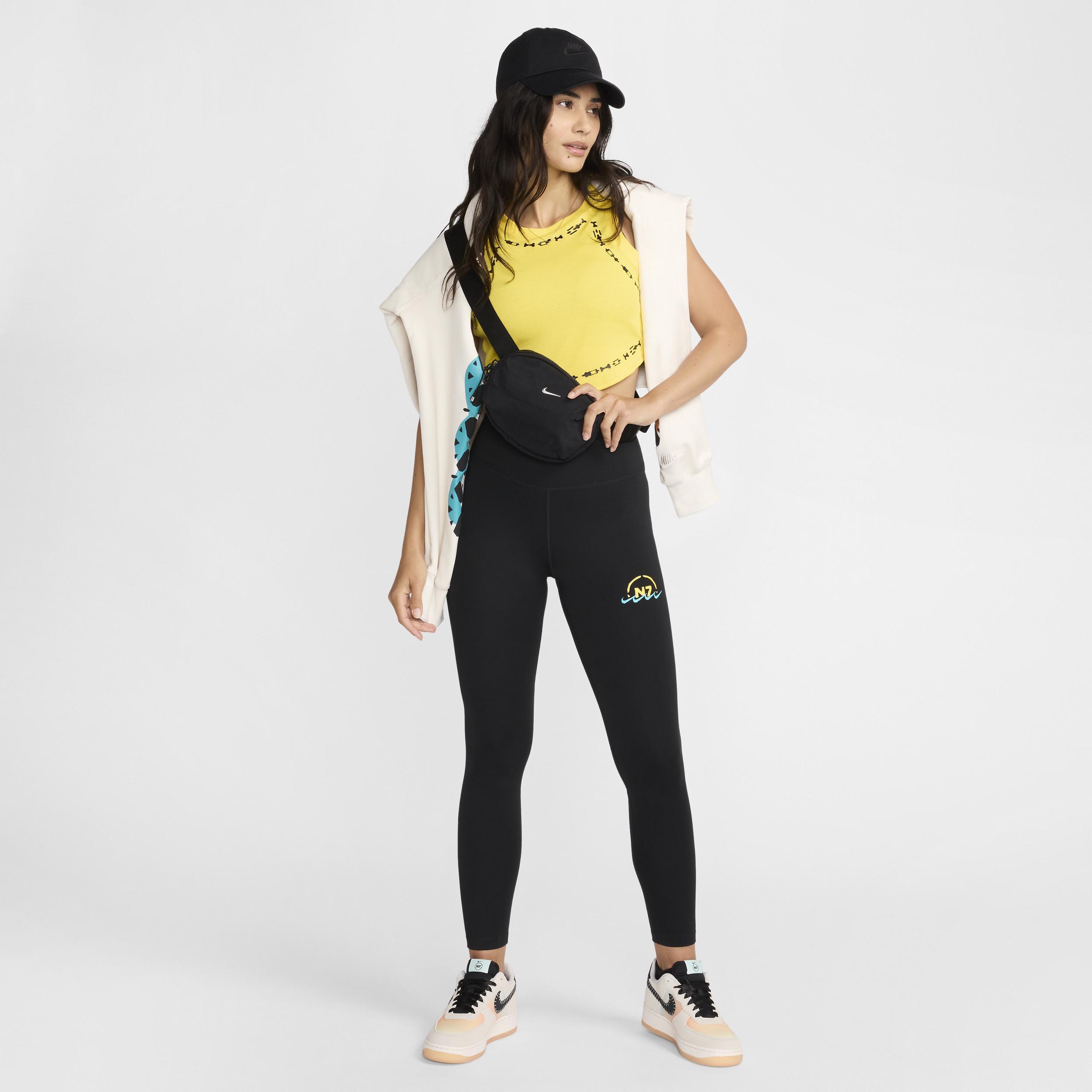 Nike Womens One N7 Mid-Rise Full-Length Leggings Product Image