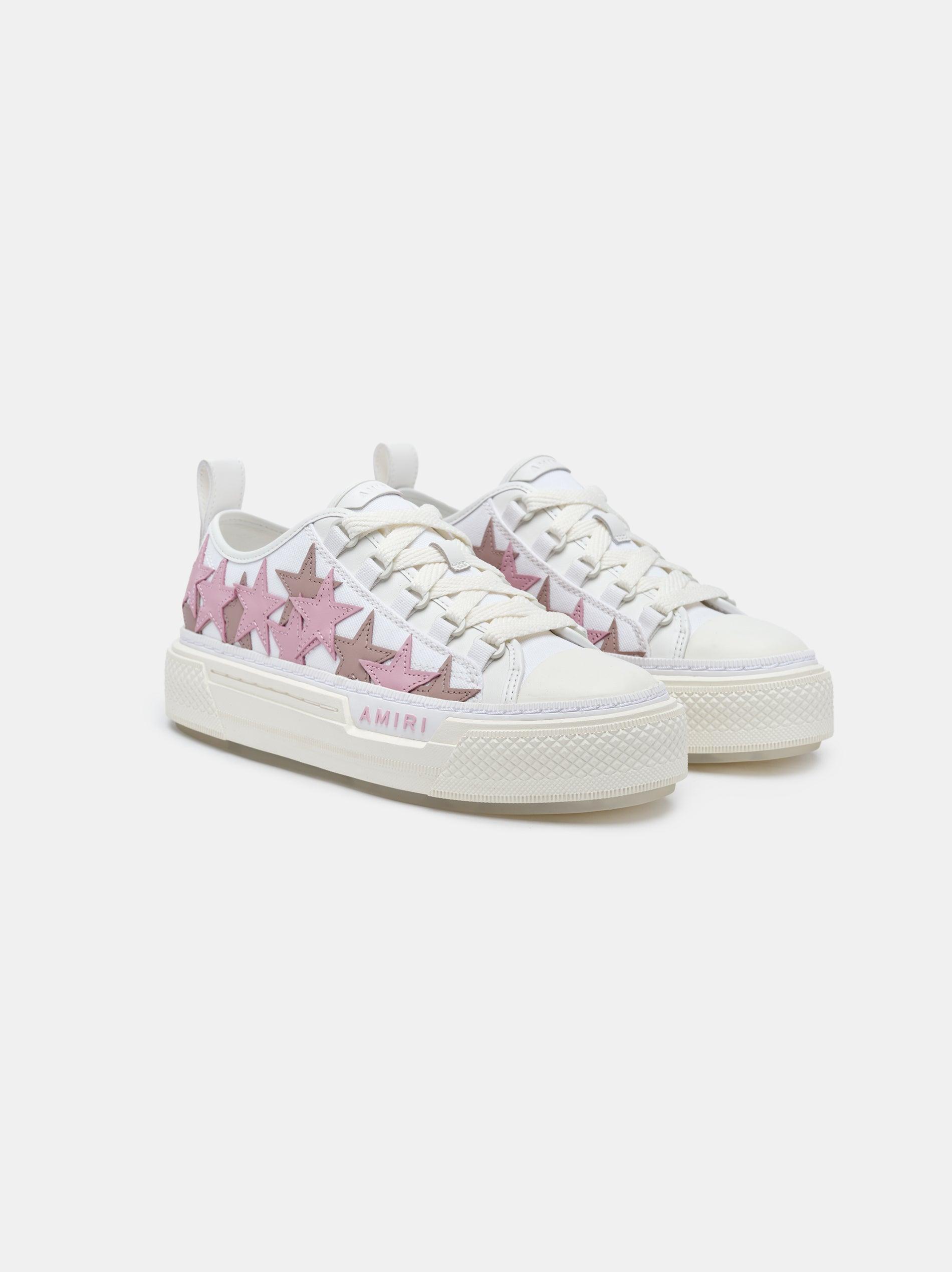 WOMEN- WOMEN'S STARS COURT LOW - WHITE/PINK Female Product Image