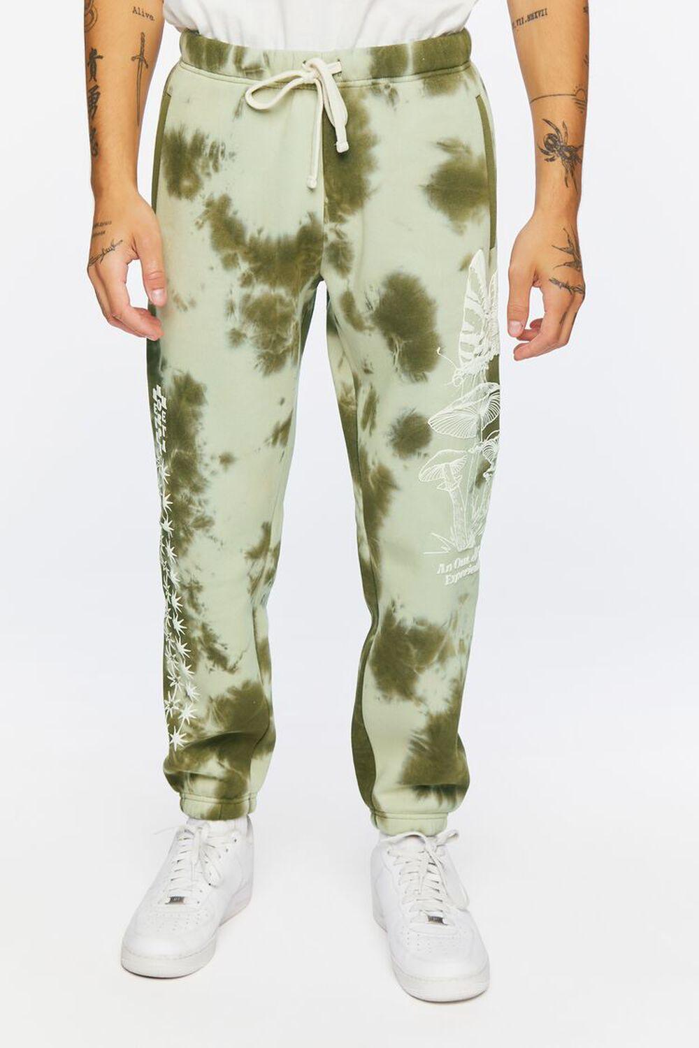 Tie-Dye Metamorph Graphic Joggers | Forever 21 Product Image