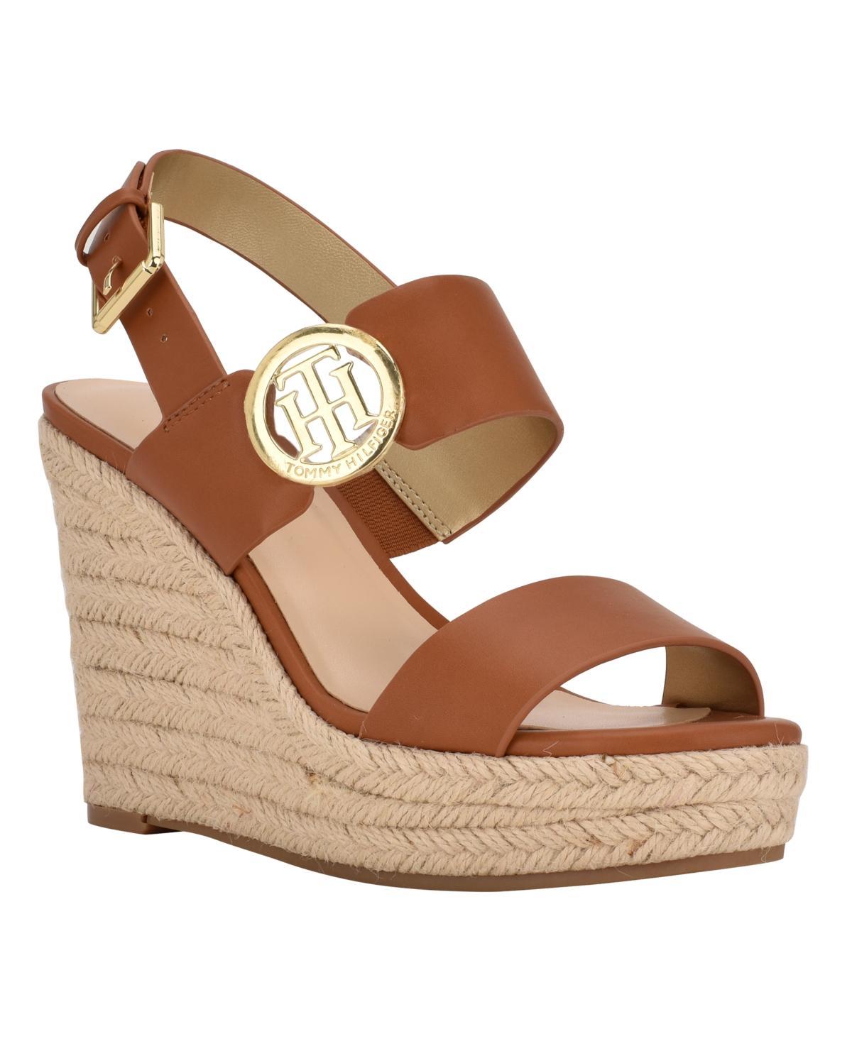 Tommy Hilfiger Womens Kahdy Logo Wedge Sandals Product Image