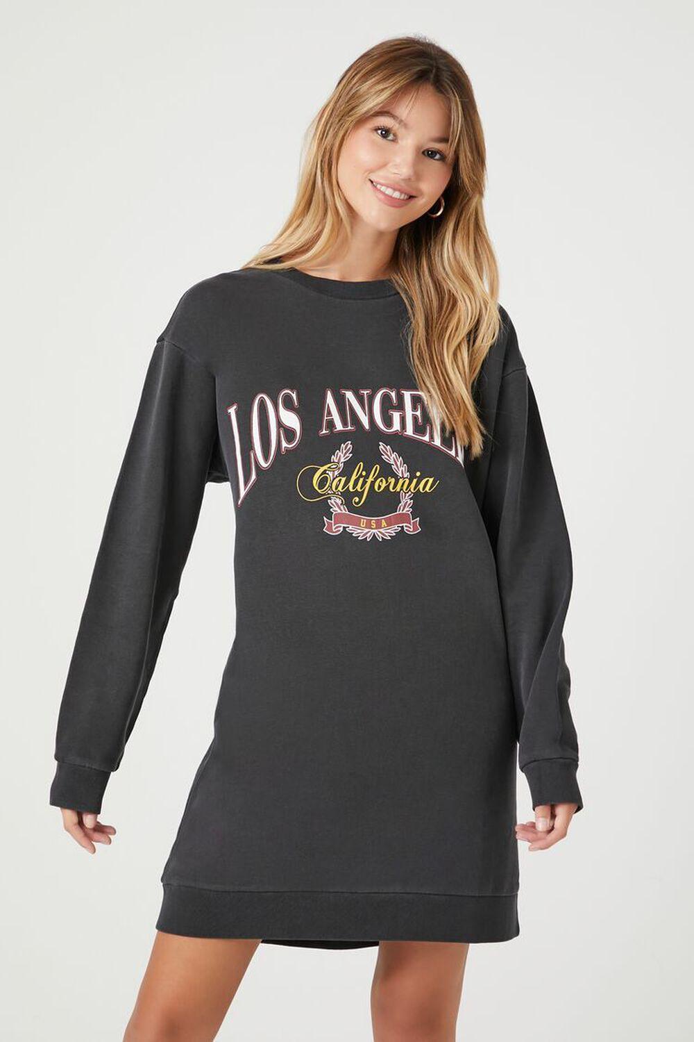 Fleece Los Angeles Graphic Mini Dress | Forever 21 Product Image