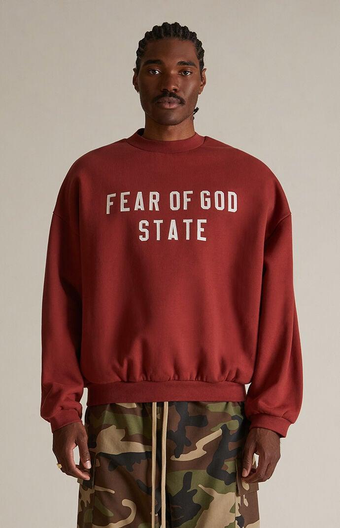 Fear of God Essentials Mens Heavy Fleece Crew Neck Sweatshirt - Product Image