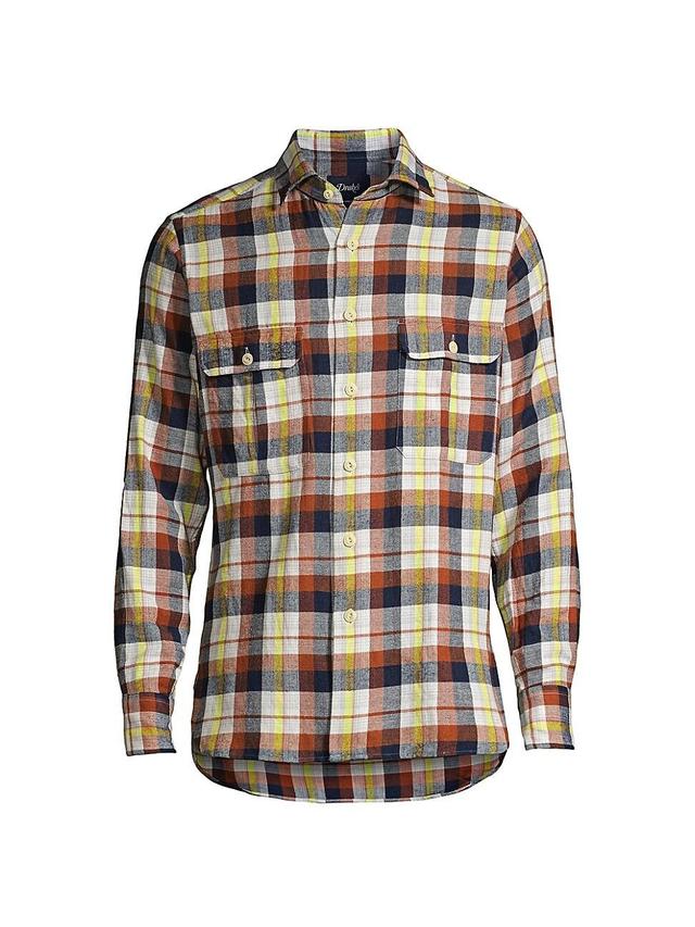 Mens Madras Plaid Work Shirt Product Image