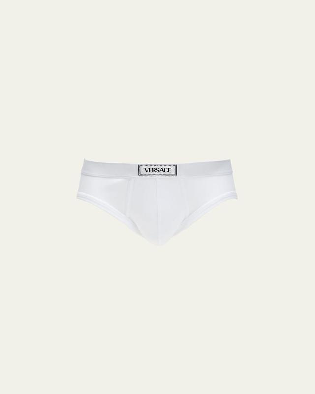 Mens Ribbed Logo Briefs Product Image