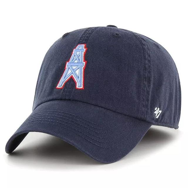 Mens 47 Navy Houston Oilers Gridiron Classics Franchise Legacy Fitted Hat Nfl Blue Product Image