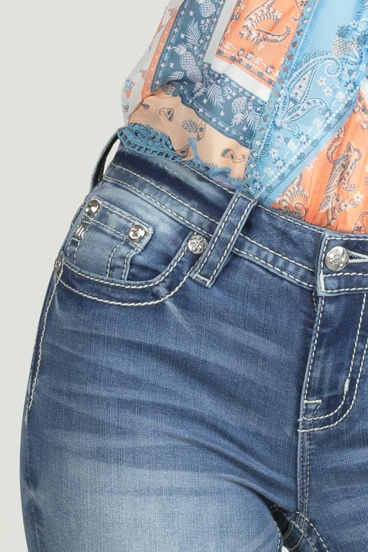 Vibrant Winged Skinny Jeans Product Image