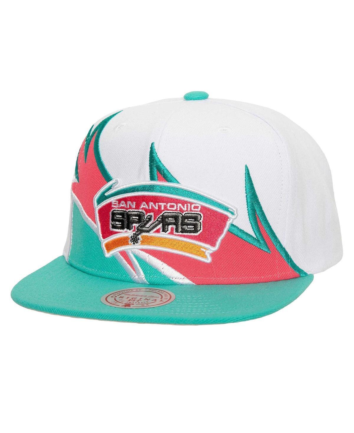 Mens Mitchell & Ness /Turquoise San Antonio Spurs Waverunner Snapback Hat Product Image