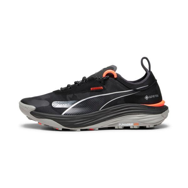 PUMA SEASONS Voyage NITROâ¢ 3 GORE-TEXÂ® Men's Trail Running Shoes in Black/Neon Sun Product Image