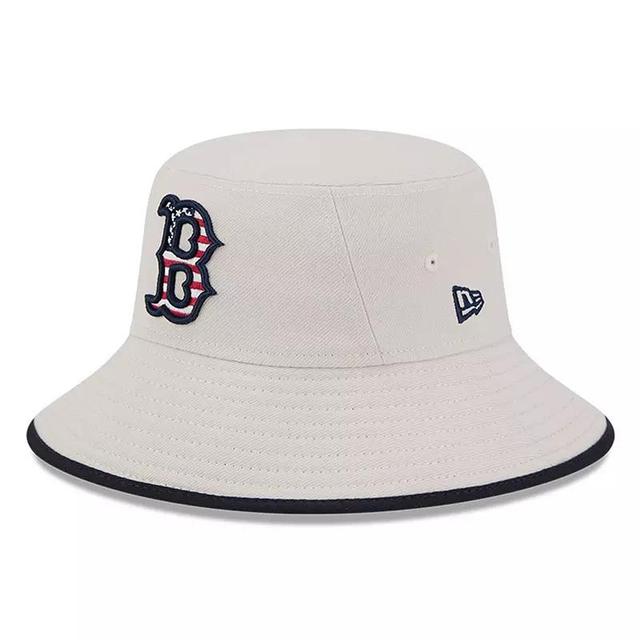 Mens New Era Khaki Boston Red Sox 2024 Fourth of July Bucket Hat Product Image