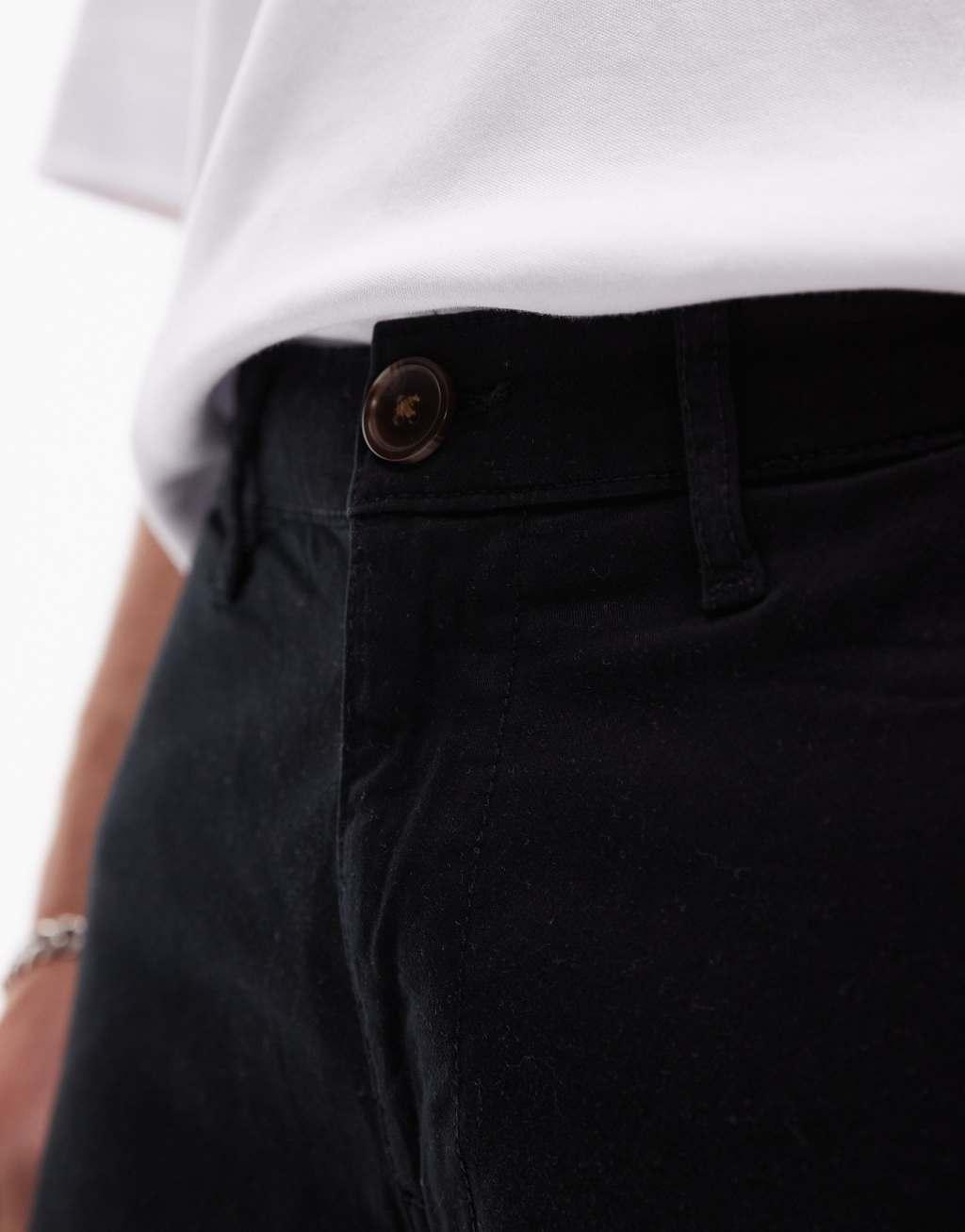 Selected Homme loose fit chino pants in black Product Image