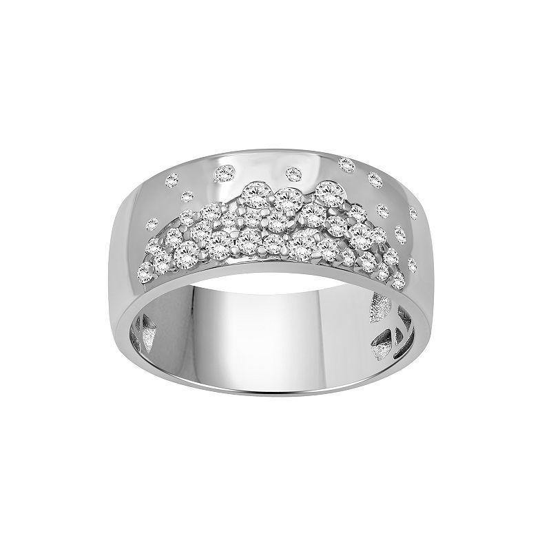 Jewelexcess Sterling Silver 1/2 Carat T.W. Diamond Fashion Ring, Womens Product Image