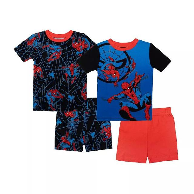 Boys 4-10 Marvel Spider-Man Spider Jump 4-Piece Pajama Set, Boys Product Image