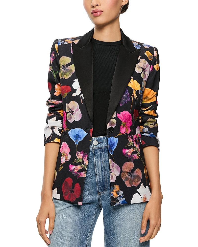 ALICE AND OLIVIA Hundley Floral Blazer In Timeless Blossom Product Image