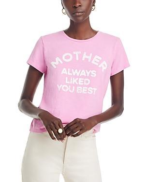 MOTHER The Lil Goodie Goodie Cotton Tee In Pink Product Image