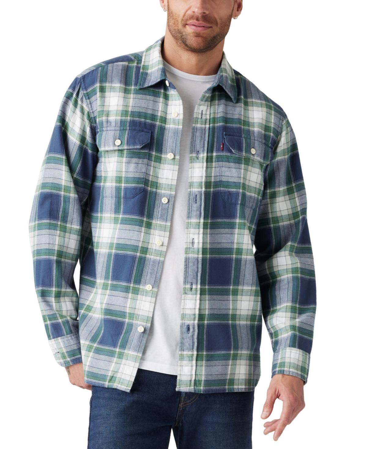 Levis Mens Worker Relaxed-Fit Button-Down Shirt Product Image