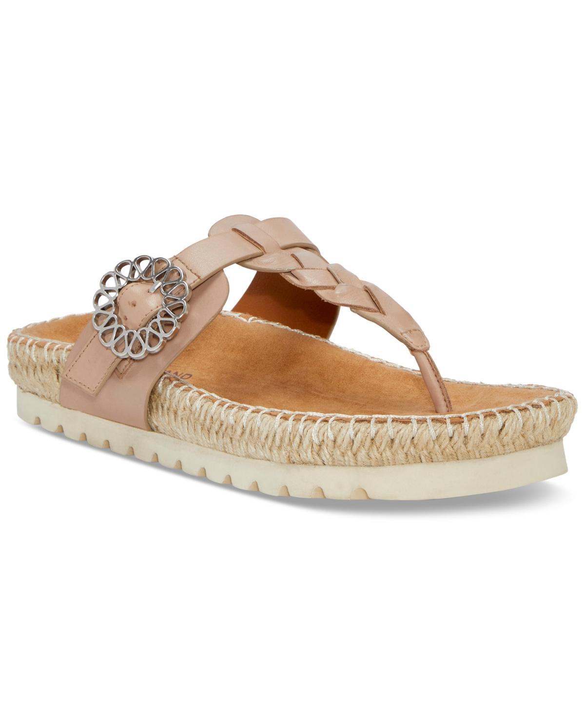 Lucky Brand Womens Libba T-Strap Espadrille Flat Sandals Product Image