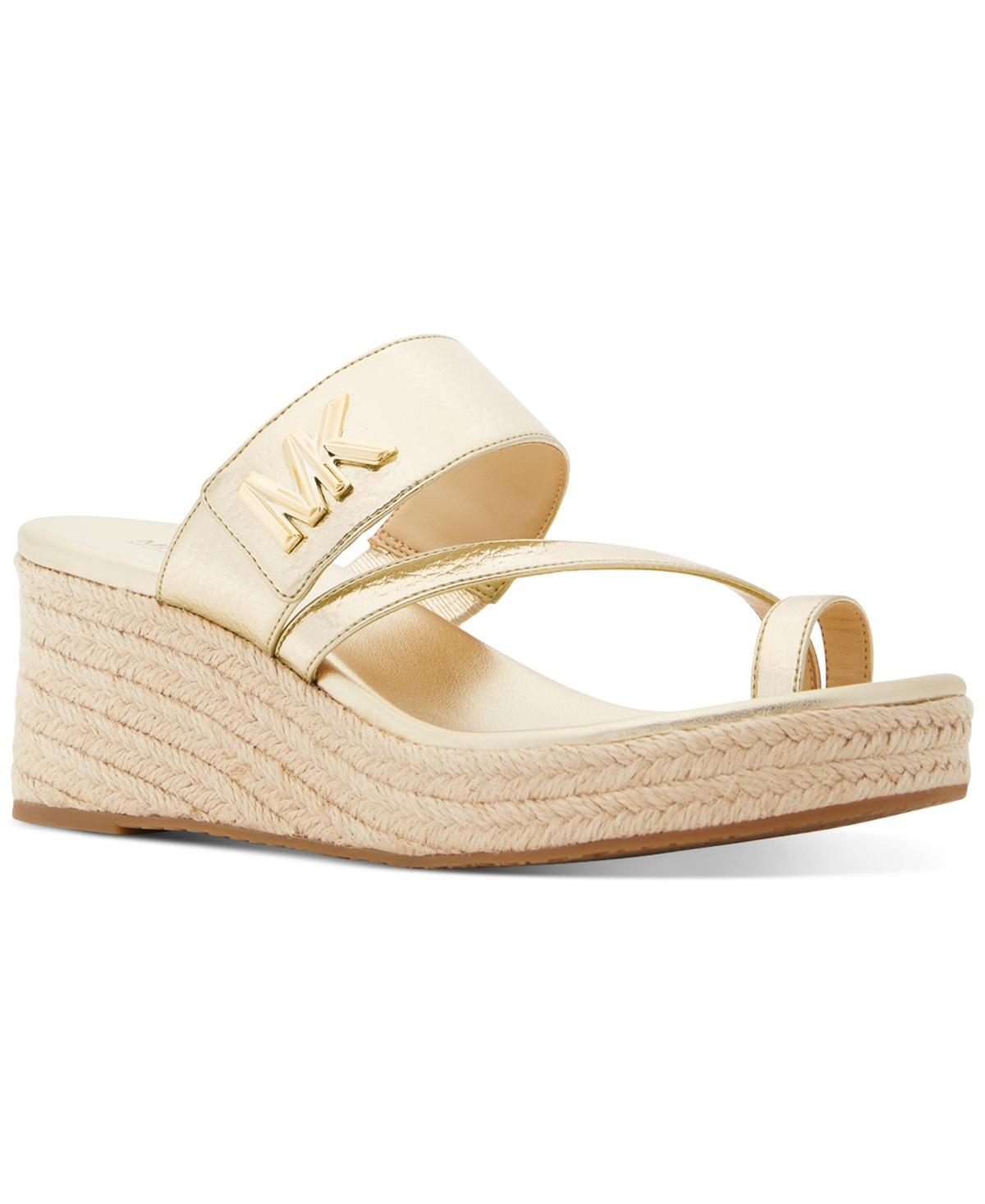 Michael Michael Kors Womens Jilly Espadrille Platform Wedge Sandals Product Image