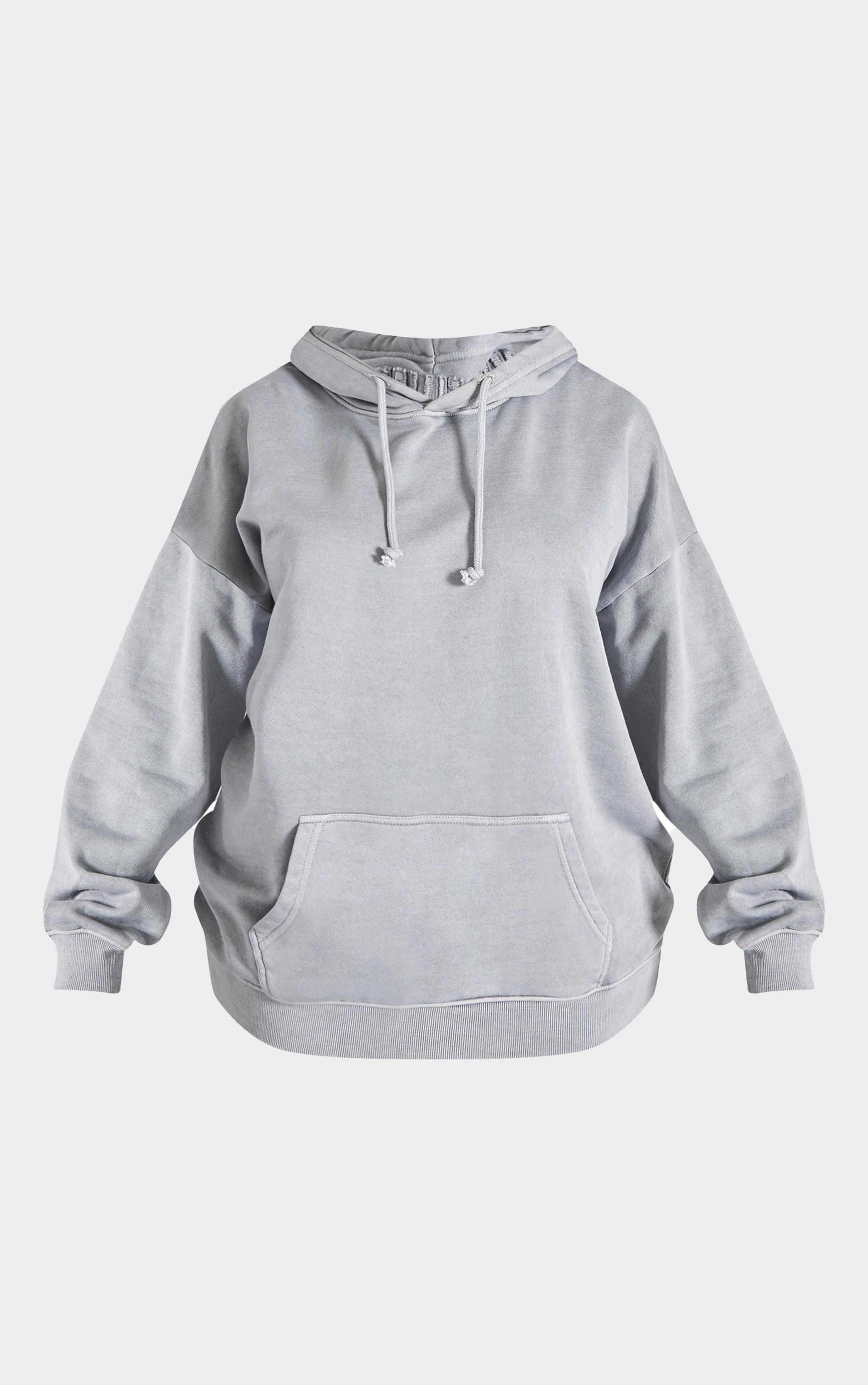 PRETTYLITTLETHING Shape Grey Hoodie Product Image