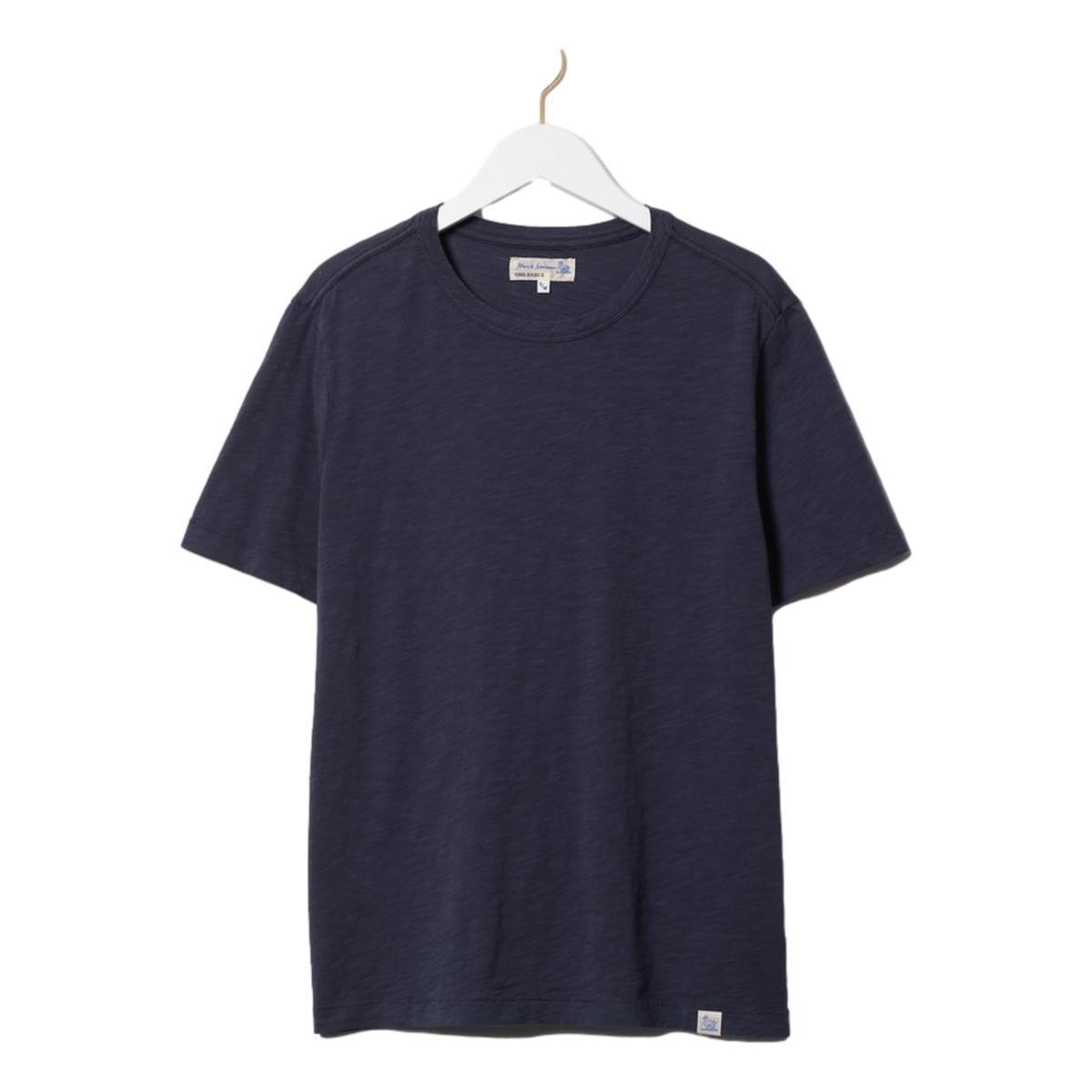 Pima Slub Cotton T-shirt, 5,8oz, relaxed fit Denim Blue Product Image