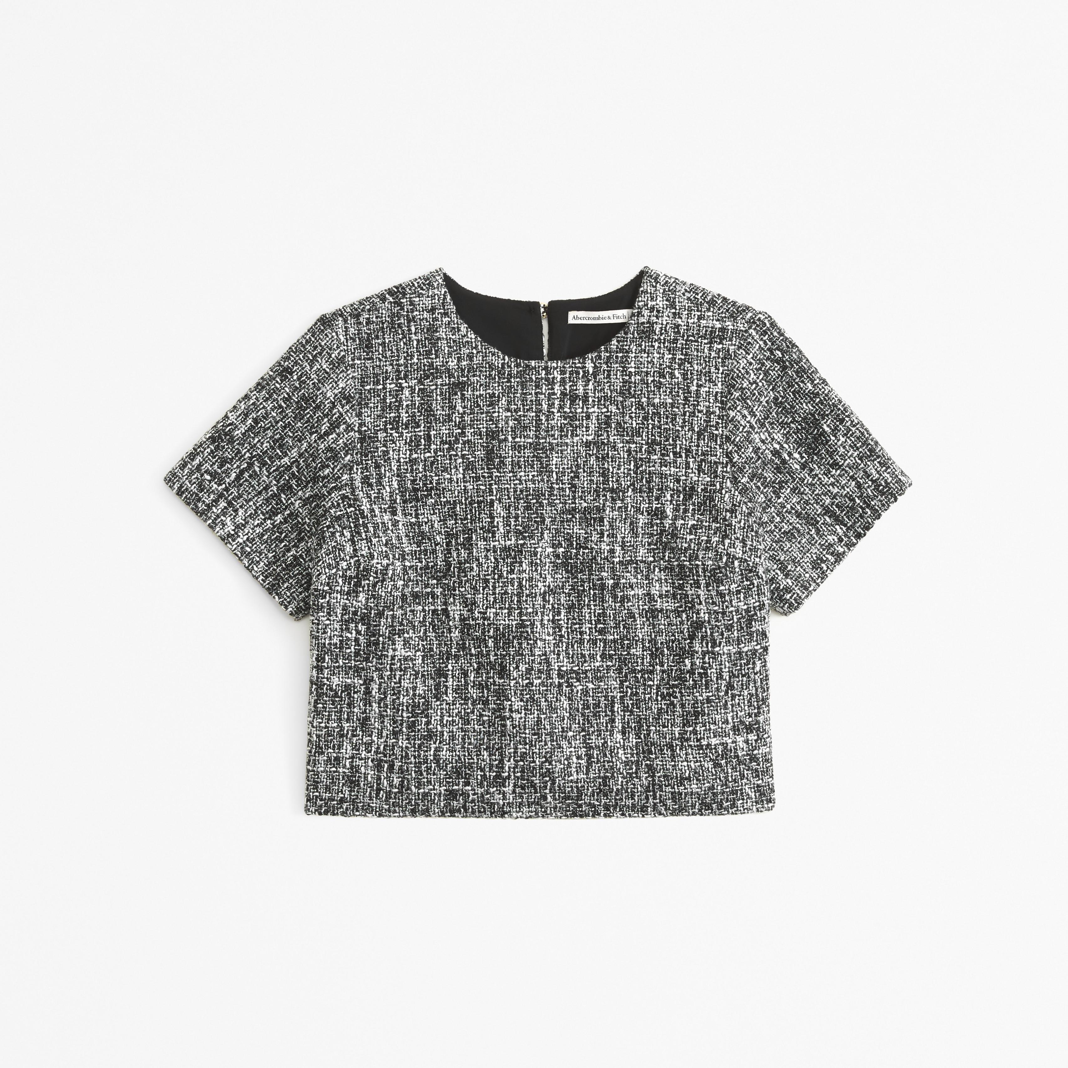 Tweed Woven Tee Product Image