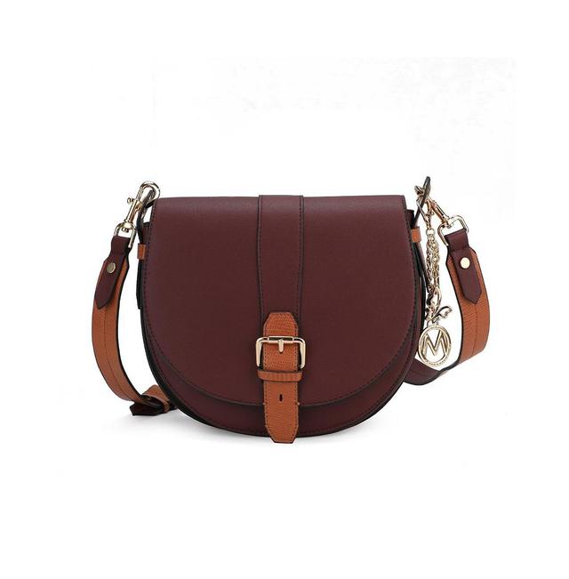 Mkf Collection Ayla Snake-Embossed Color Block Women s Shoulder Bag by Mia K Product Image