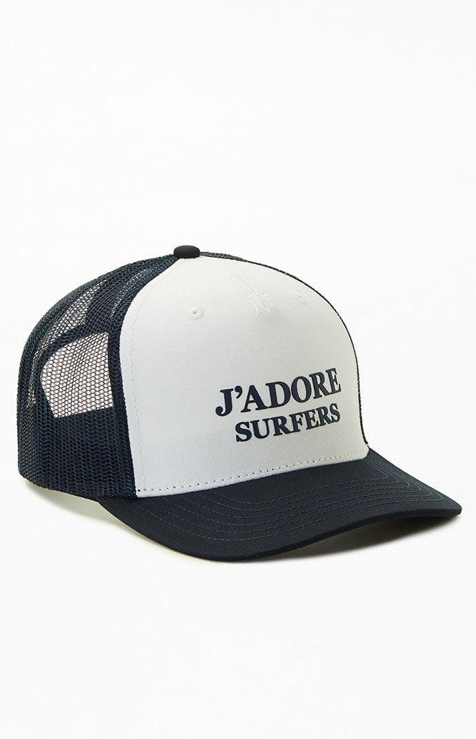 PacSun Womens J'Adore Surfers Trucker Hat - White/blue Product Image