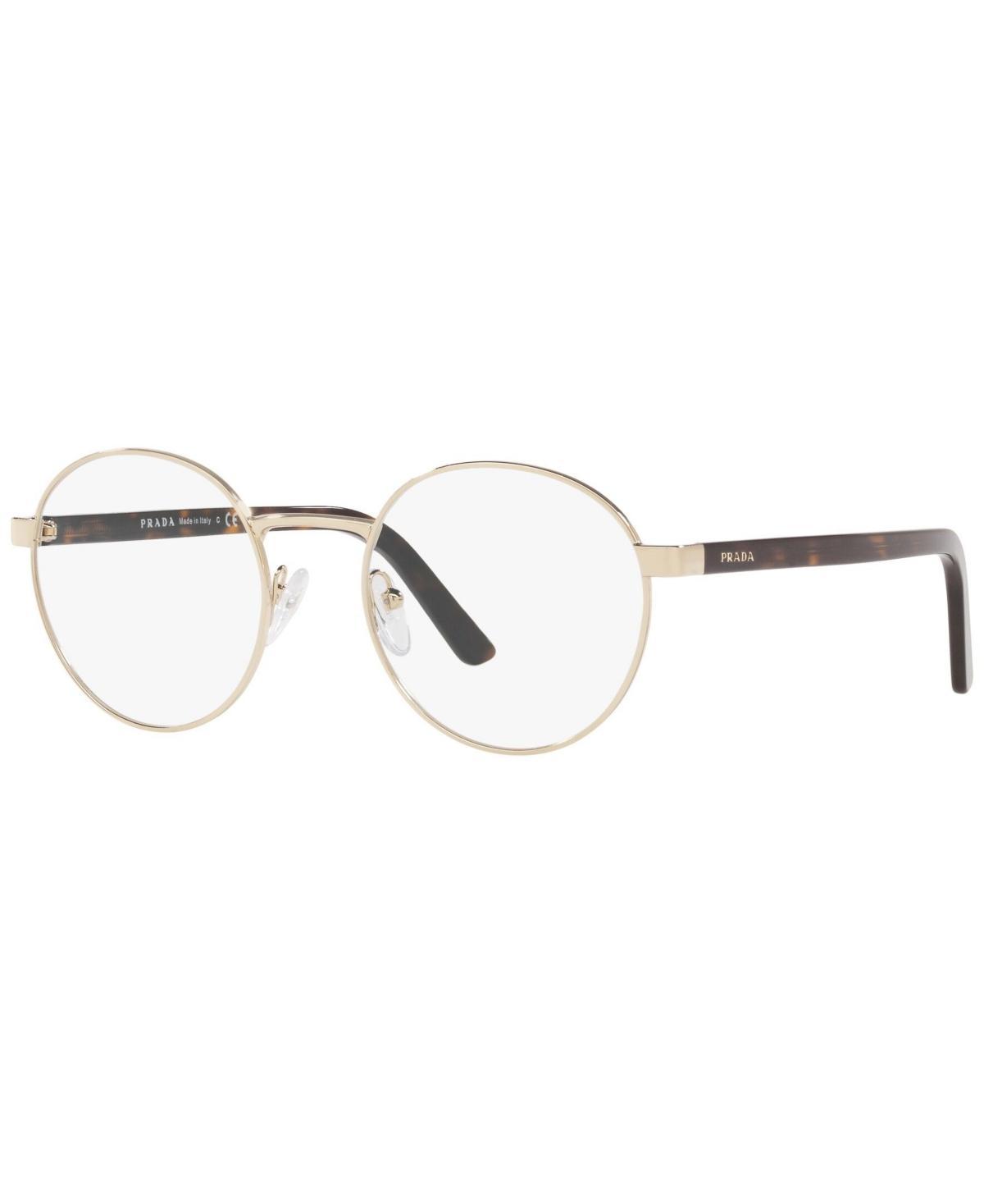 Prada Pr 52XV Womens Round Eyeglasses - Gold-Tone Product Image