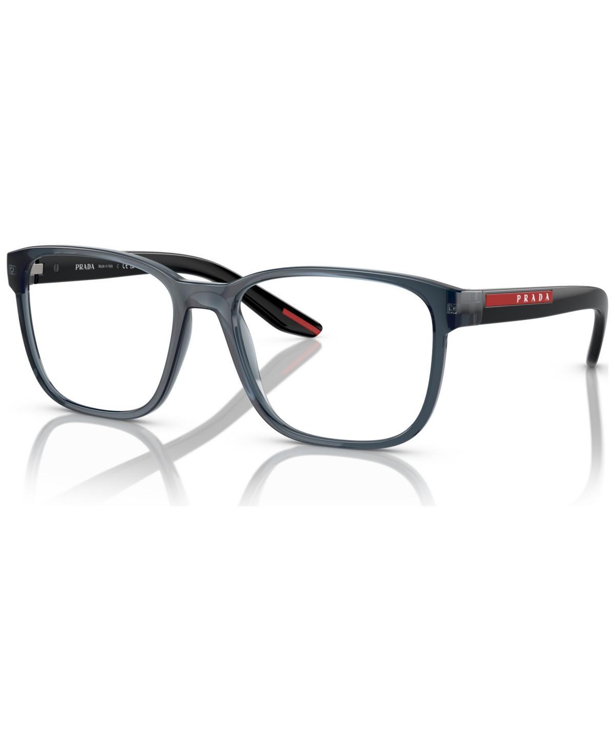 Prada Linea Rossa Mens Eyeglasses, Ps 06PV 57 - Crystal Blue Product Image