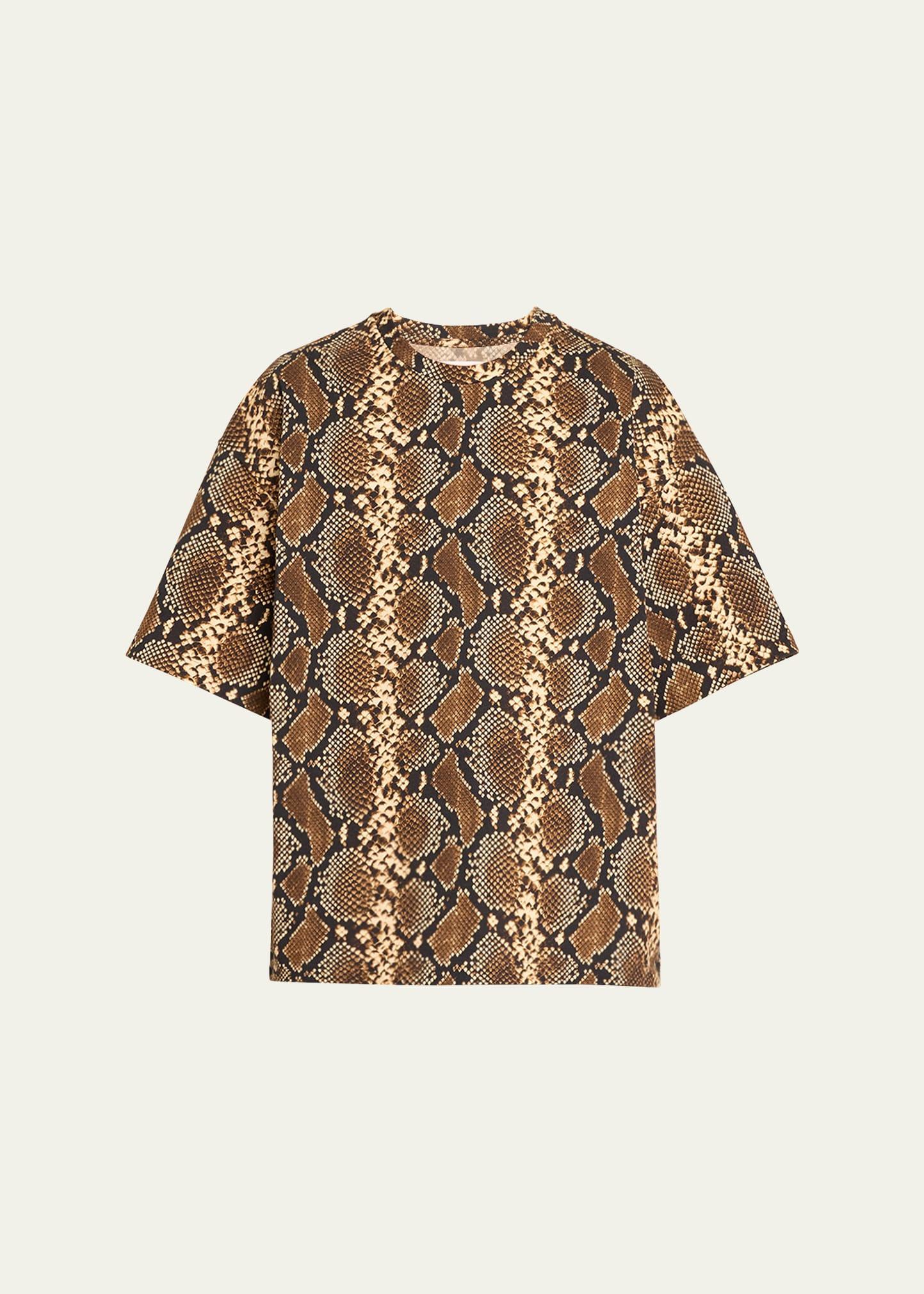 Mens Snake-Print T-Shirt Product Image