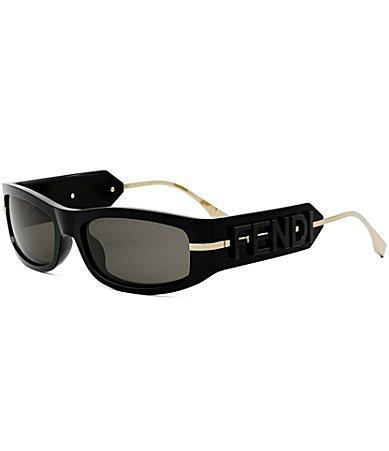 Fendigraphy Curved Square Acetate Sunglasses Product Image