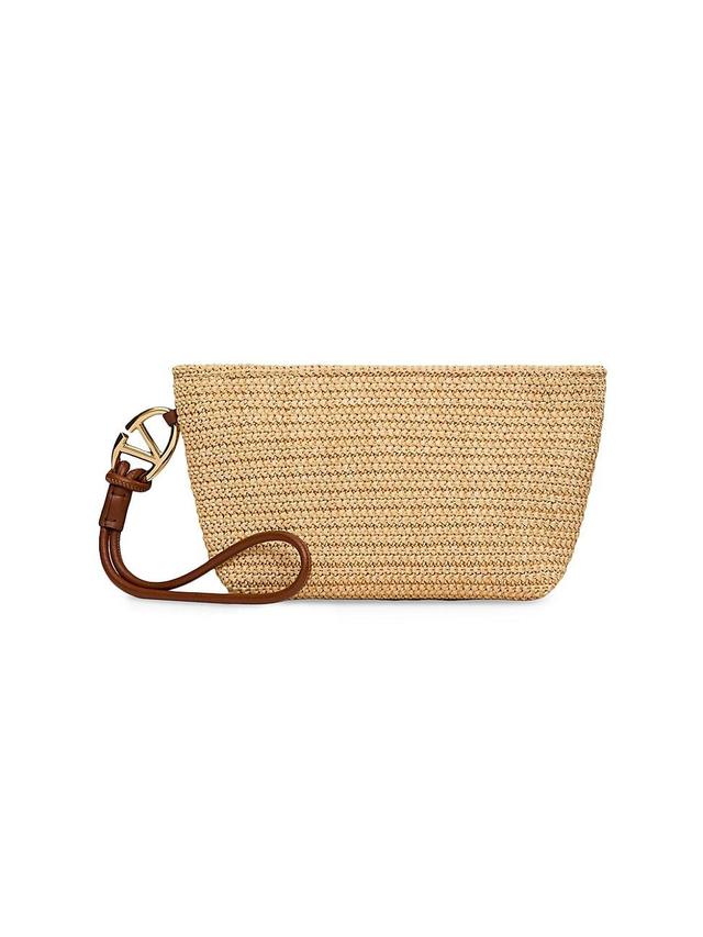 Womens Escape Clutch Bag in Raffia Product Image