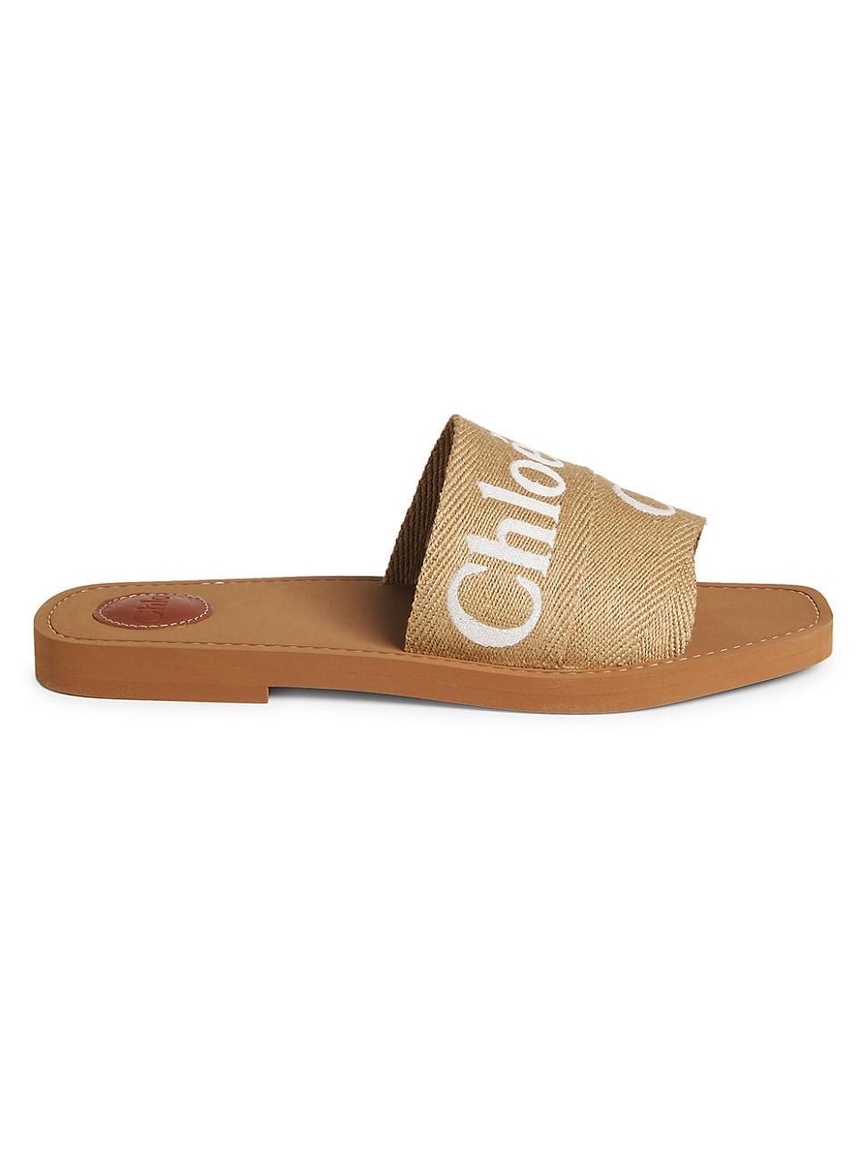 Womens Woody Logo Slide Sandals Product Image