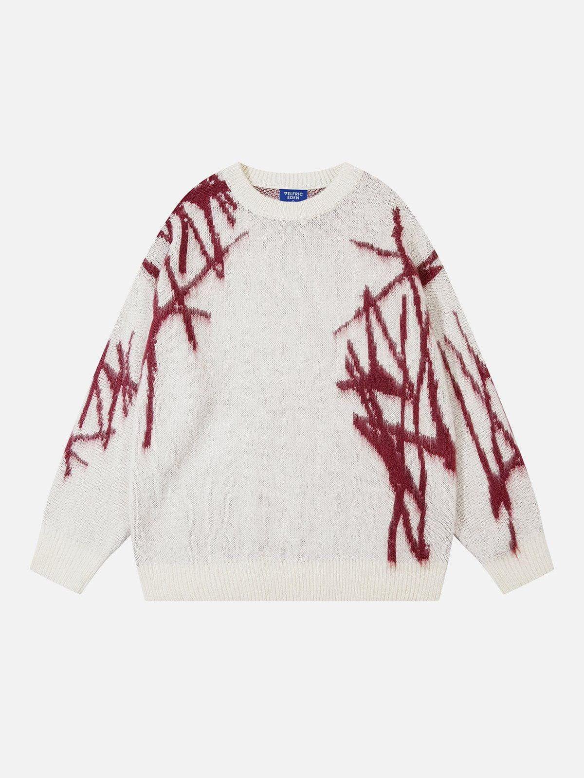 Aelfric Eden Irregular Graffiti Sweater Product Image