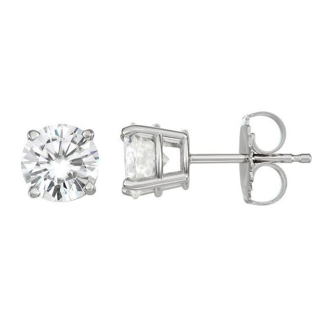 Charles & Colvard 1.6 Ct. T.w. Moissanite Stud Earrings In 14K White Gold Product Image