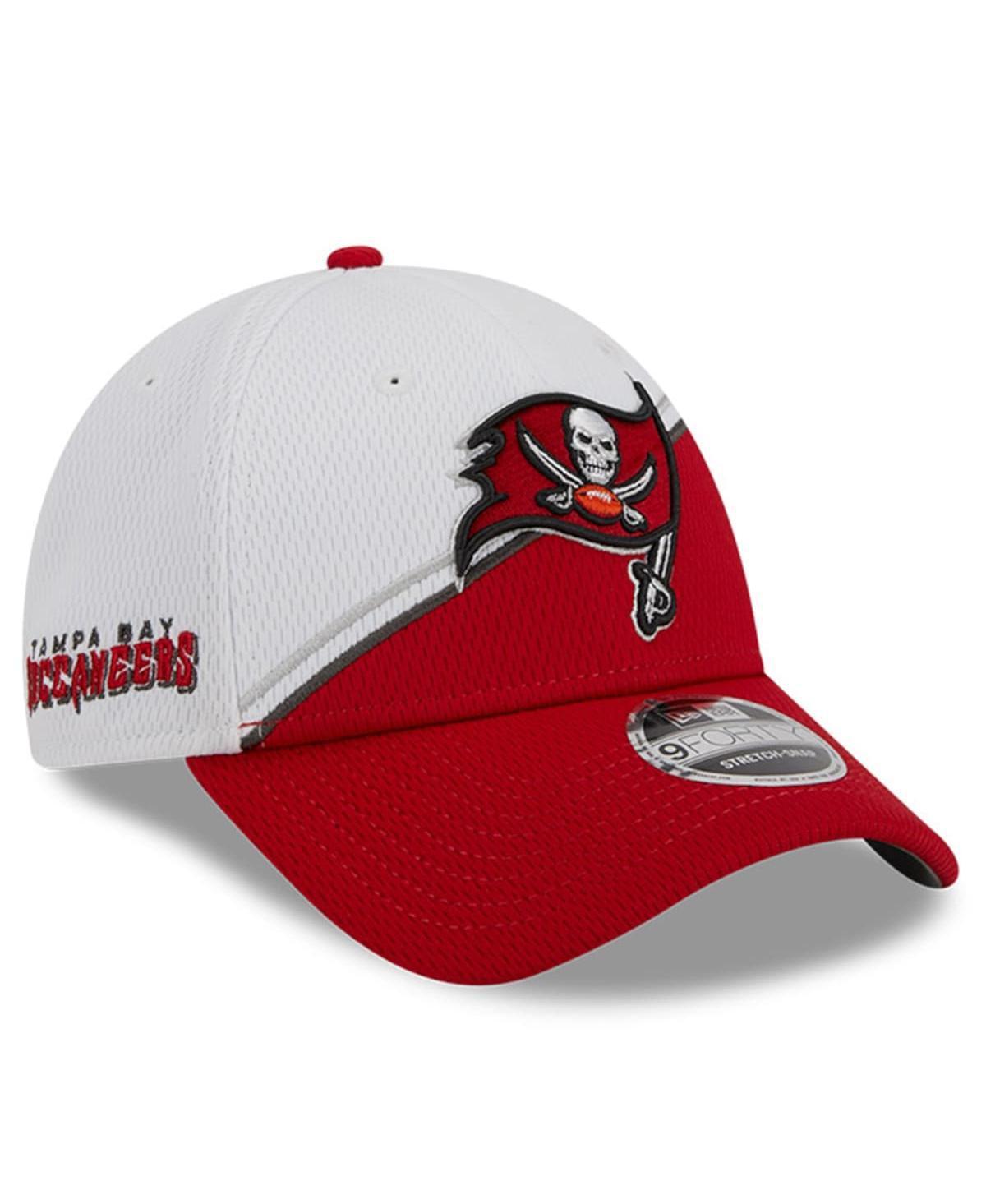 Mens New Era /Red Tampa Bay Buccaneers 2023 Sideline 9FORTY Adjustable Hat Product Image