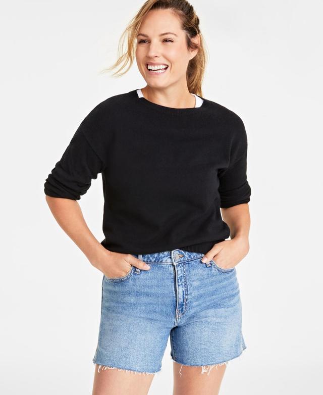 On 34th Womens Crewneck Sweater, Created for Macys Product Image