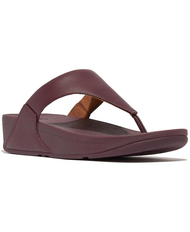 FitFlop Womens Lulu Leather Toe-Post Sandals Product Image