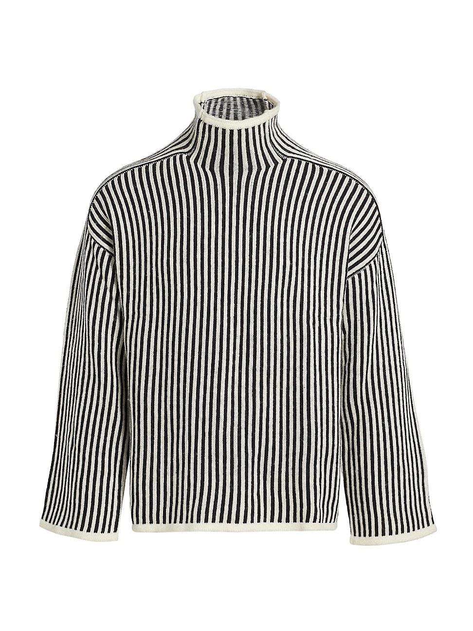 Mens Awate Striped Turtleneck Sweater Product Image