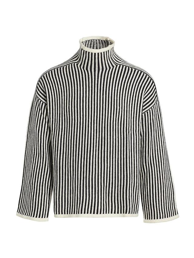 Mens Awate Striped Turtleneck Sweater Product Image