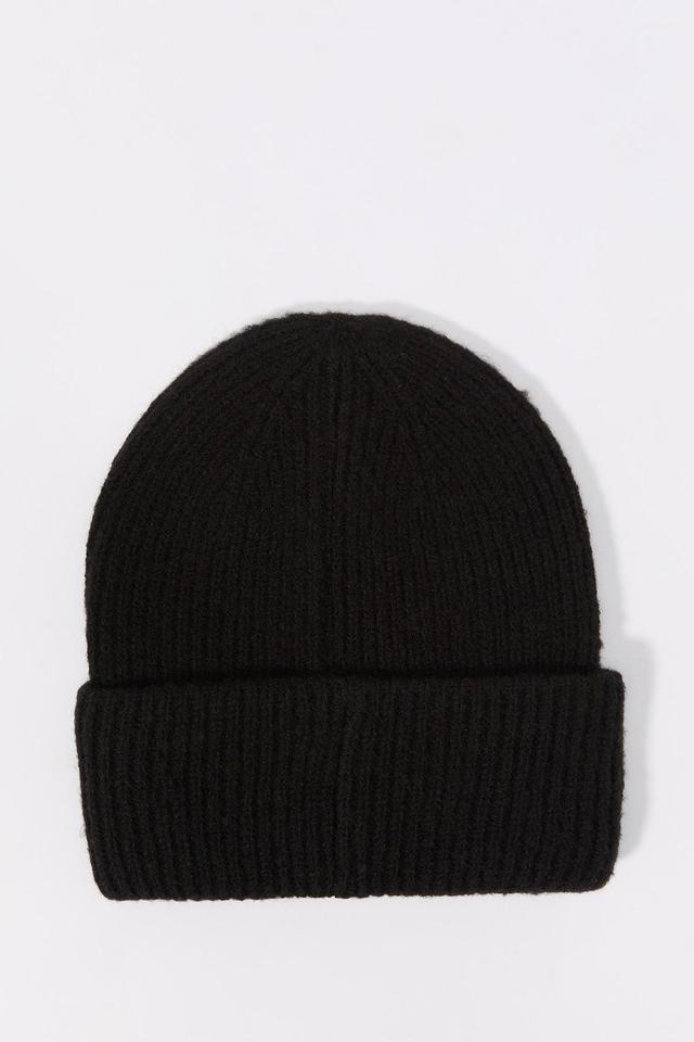 City Embroidered Ribbed Knit Beanie Female Product Image