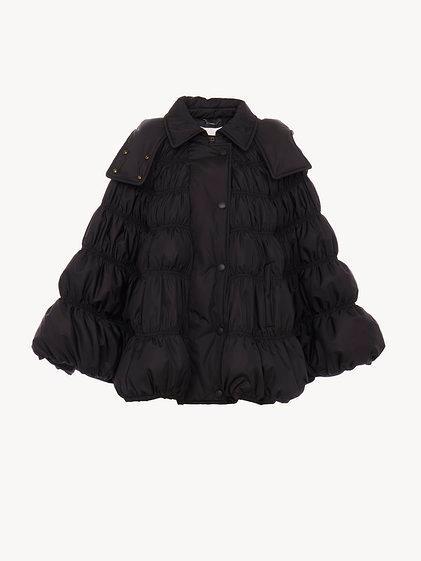 Short puffer cape coat Product Image