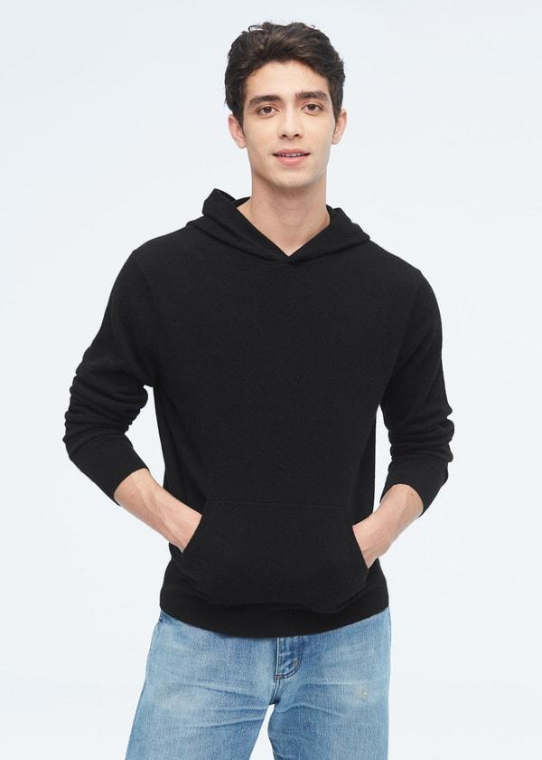 Cashmere Pullover Hoodie For Men Product Image