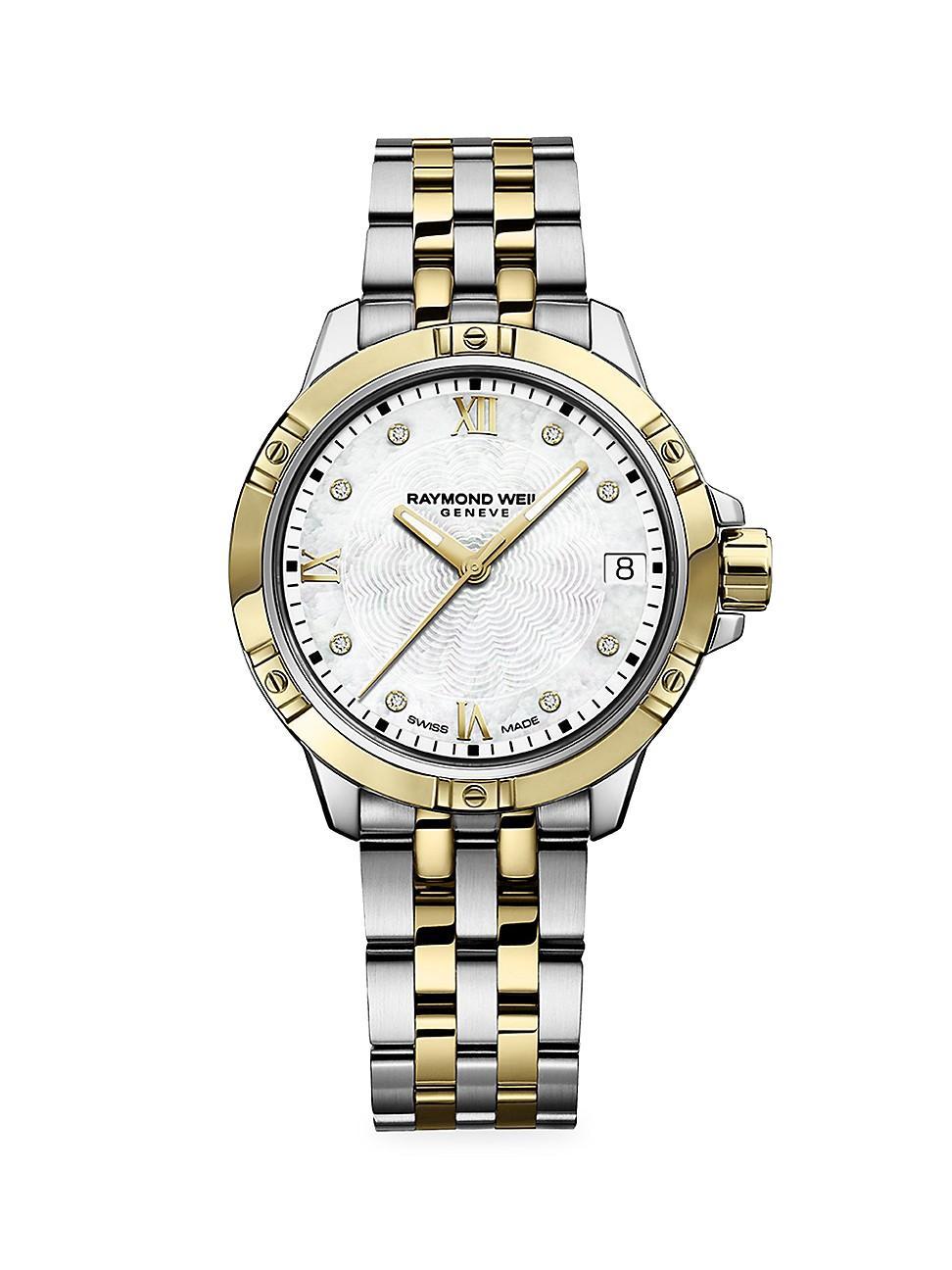 Raymond Weil Tango Two Tone Watch with Diamonds, 30mm Product Image