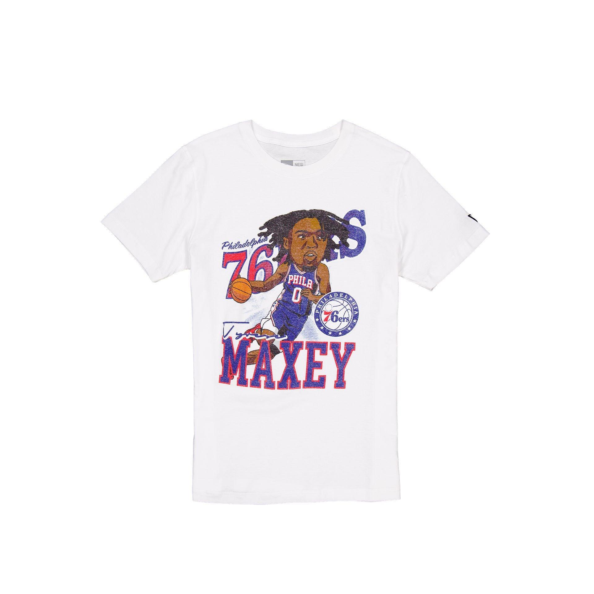 Philadelphia 76ers Tyrese Maxey Caricature T-Shirt Male Product Image