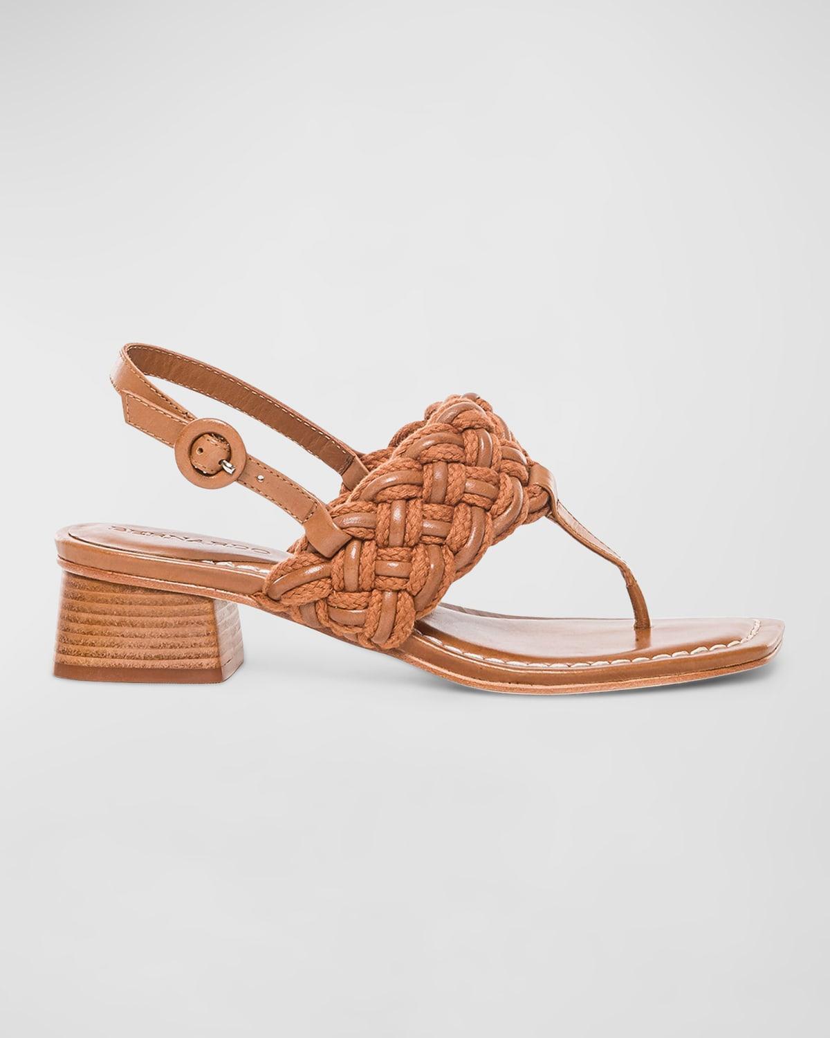 Johanna Leather Braided Sandal Product Image