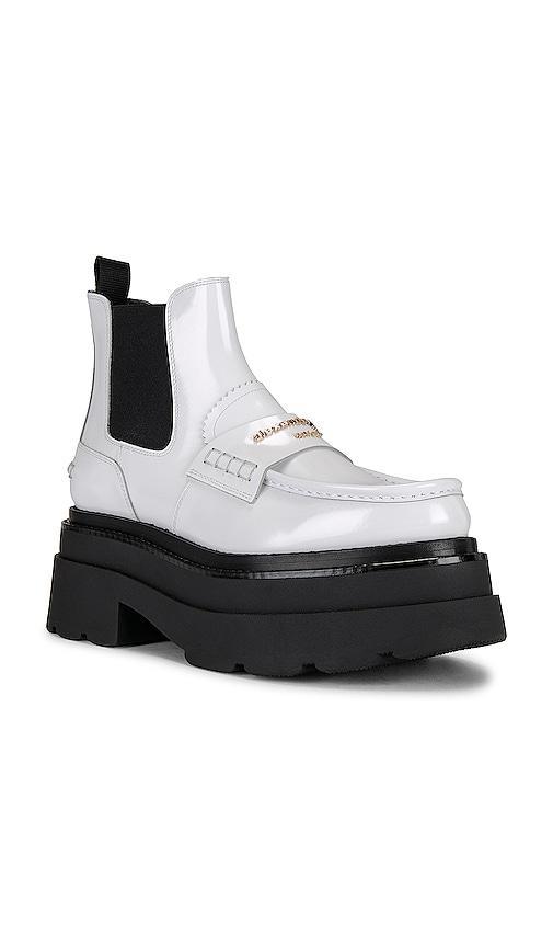 Womens Carter Leather Platform Ankle Boots Product Image