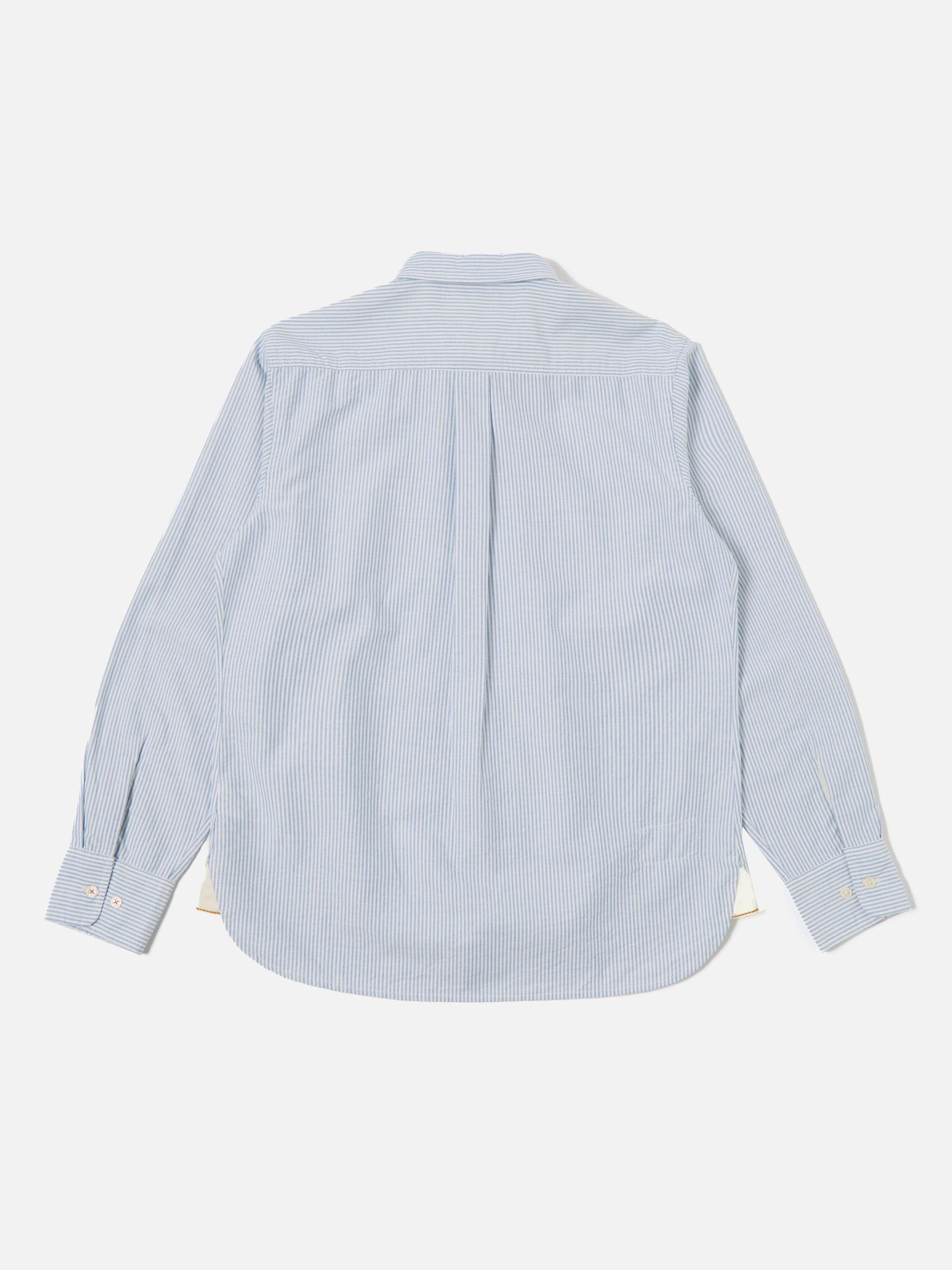 Universal Works Daybrook Shirt in Blue Oxford Stripe Product Image